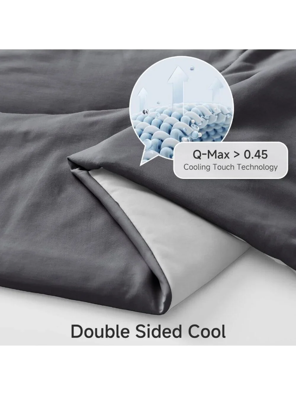 Cooling Comforter for Hot Sleepers, King/Cal King Size, Soft Gray 108